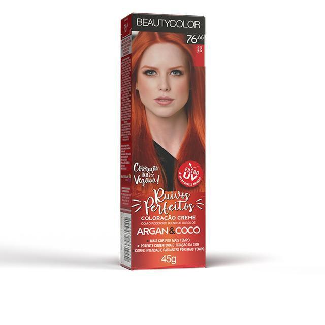 Coloração Individual Beautycolor 76.66 Ruivo Ariel - Tinta de